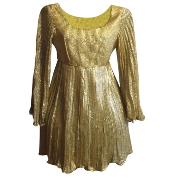 Vintage Gold Lame Dress